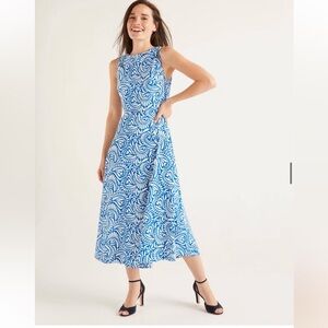 Boden Clarissa Midi Length Sleeveless Dress Size 12P